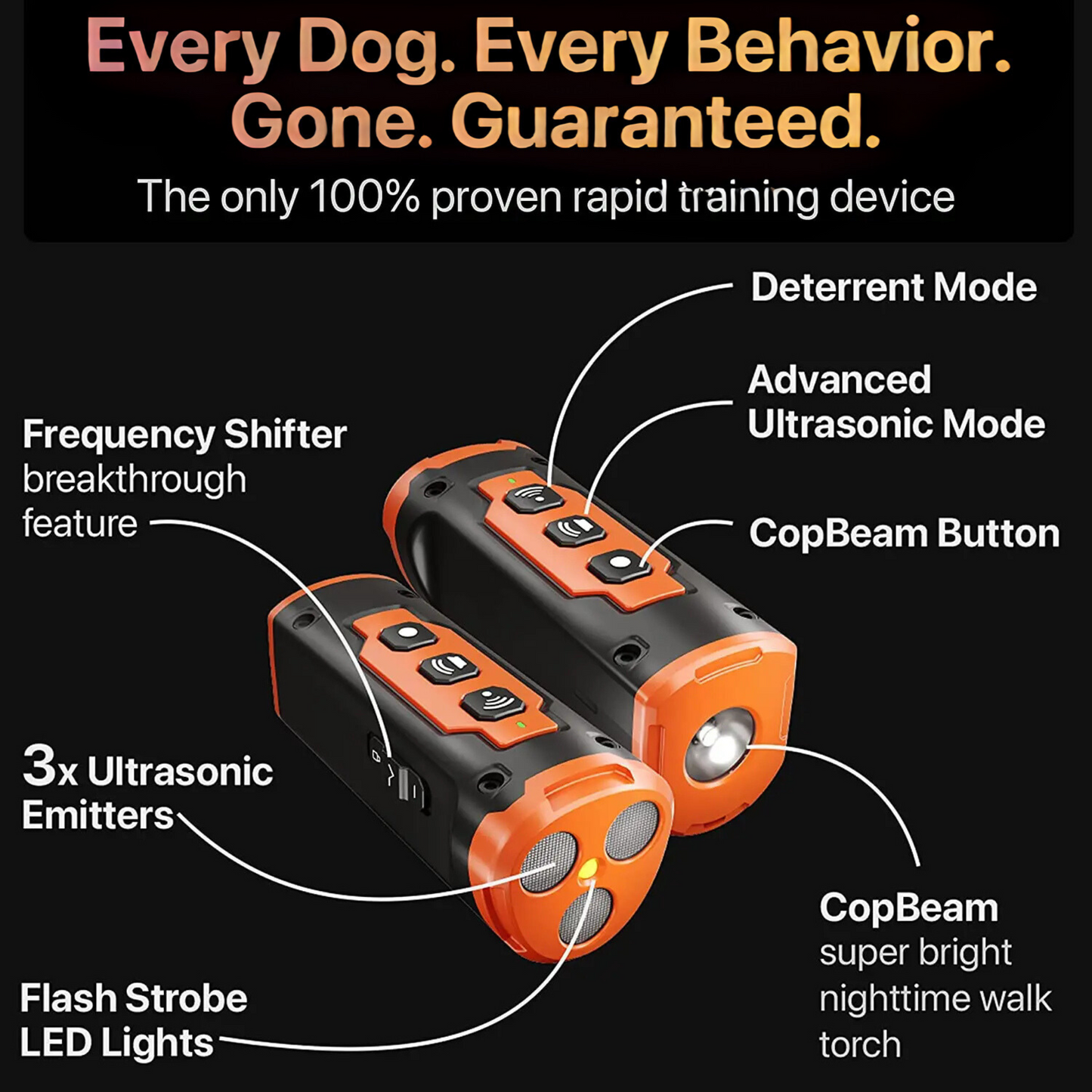 HyperHush Pro - Anti-Bark Ultrasonic Trainer